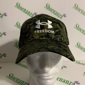 Under Armour Hat UA Freedom Logo Blitzing Cap Classic Fit Camo Camouflage L / XL